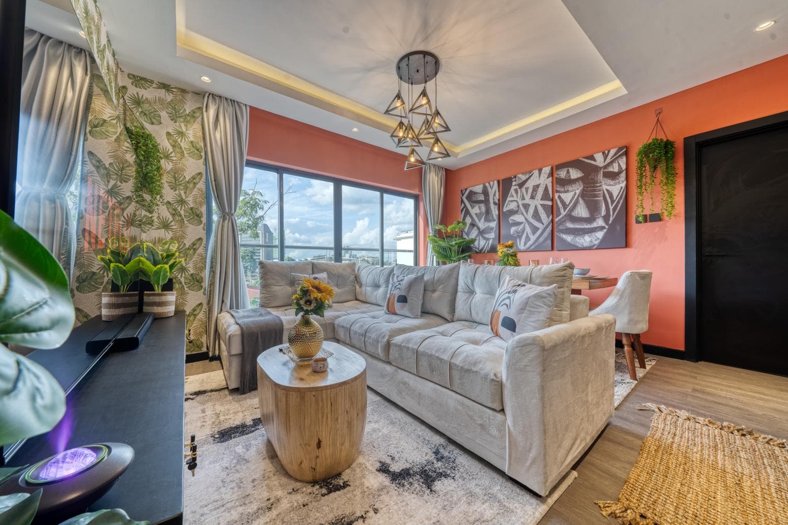 Guest-ready Elite Stays Africa living room